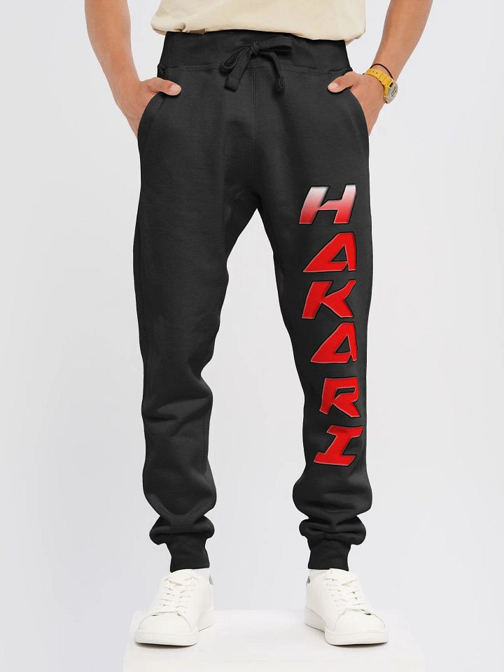 Mens Black and Red Joggers product image (2)