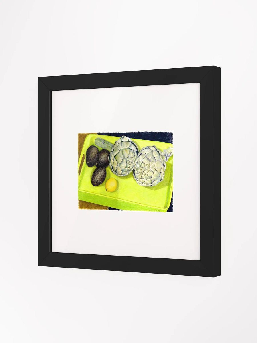 artichokes, avocados & lemon 2005 print framed product image (3)