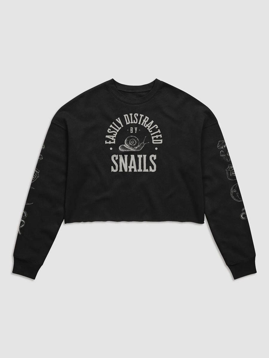 Easily Distracted by Snails - Fleece Cropped Sweatshirt product image (1)