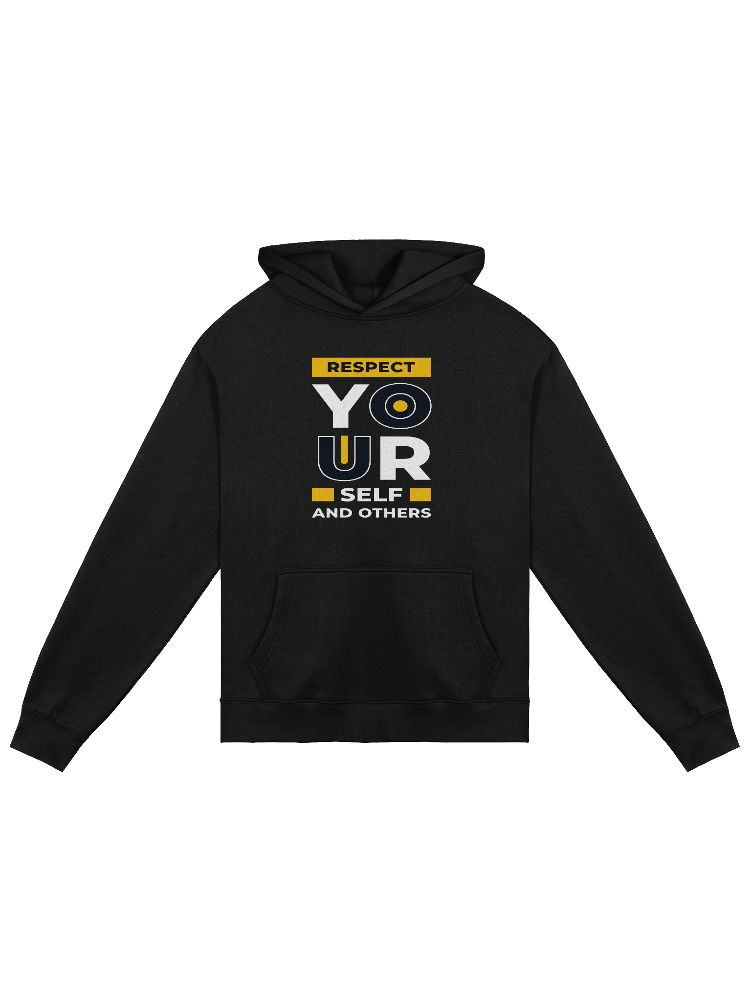 Respect Yourself and Others Hoodie – Motivational Unisex Fleece Pullover for Adults product image (1)