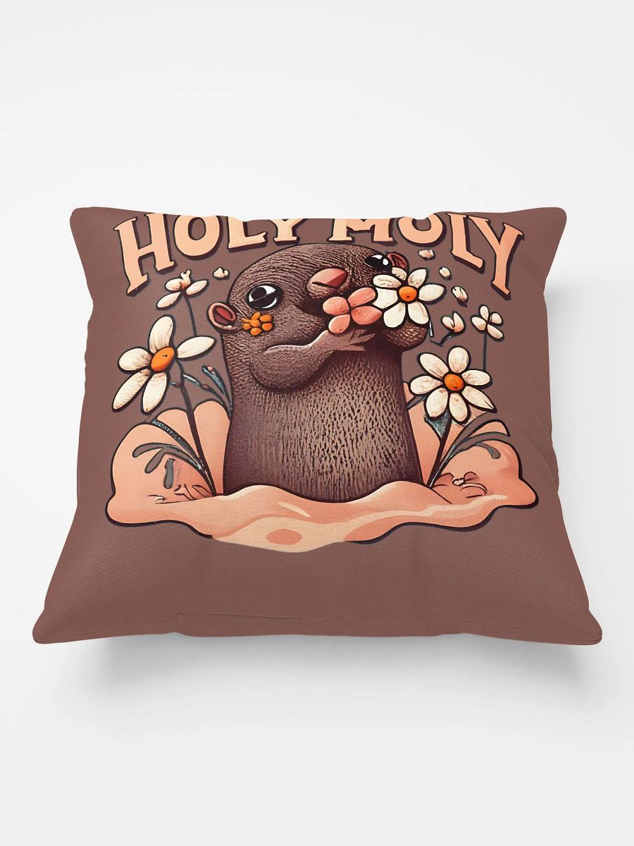 Holy Moly Cute Mole Pillow Design product image (1)