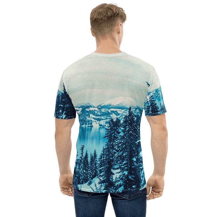 Crater Lake Lomopurple Print All Over Crew Tee product image (1)