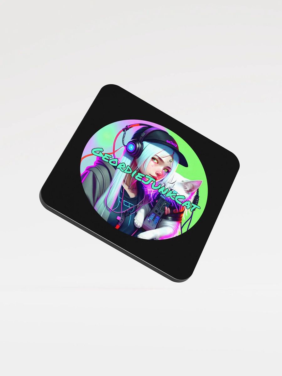 NEON THREE Drink Coaster (3.74″x 3.74″, US and EU Shipping) product image (1)