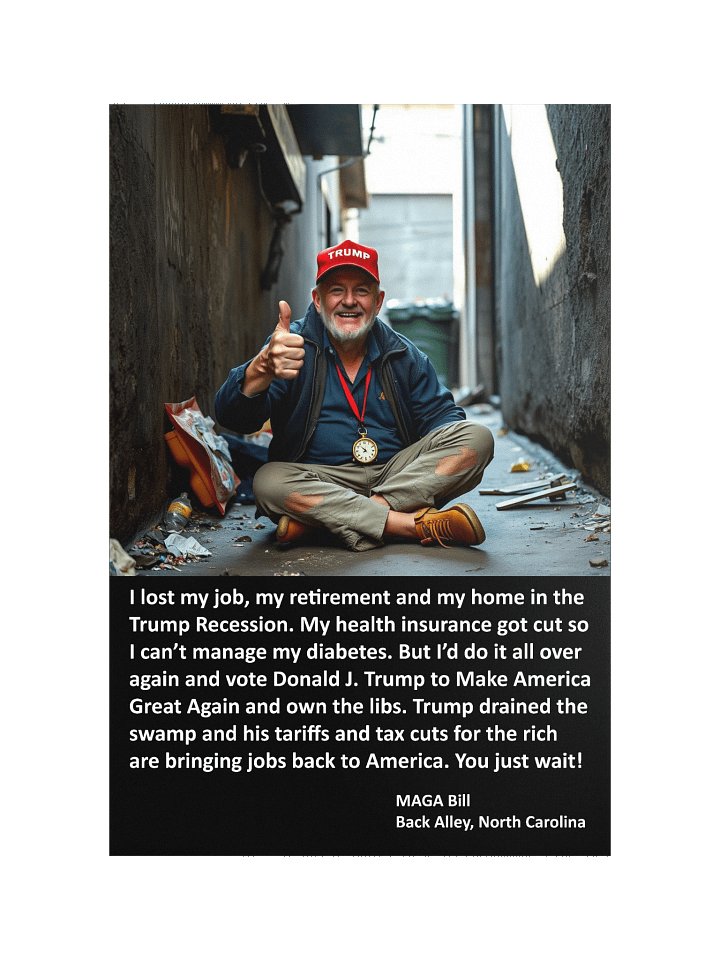 Broke MAGA Bill - FAFO Poster product image (1)