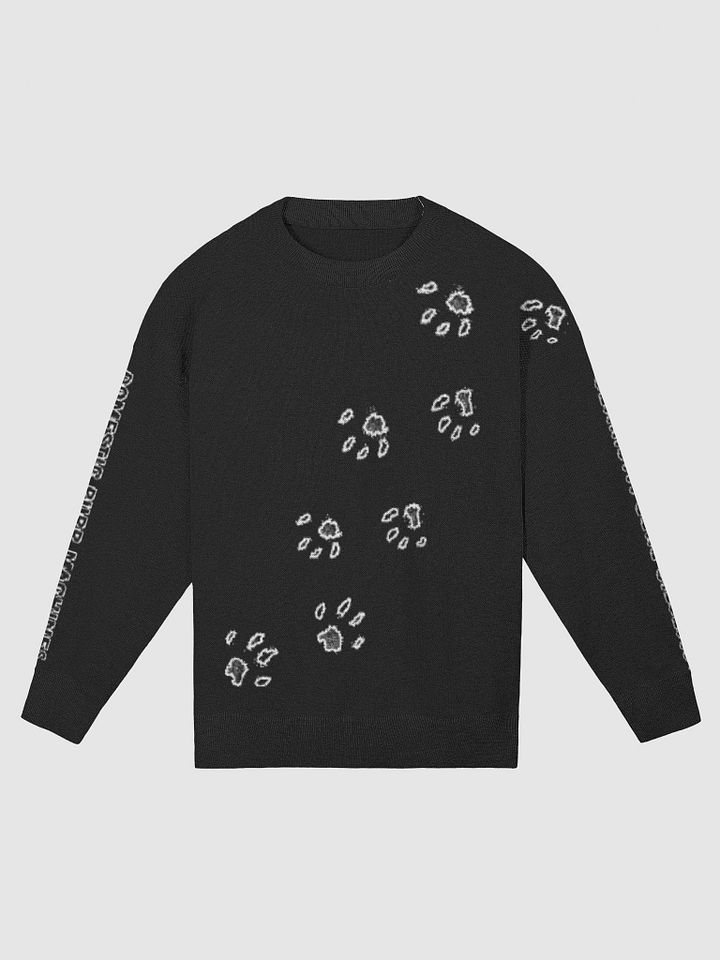 Paw Print Knitted Crewneck Sweater Relaxed Fit product image (1)