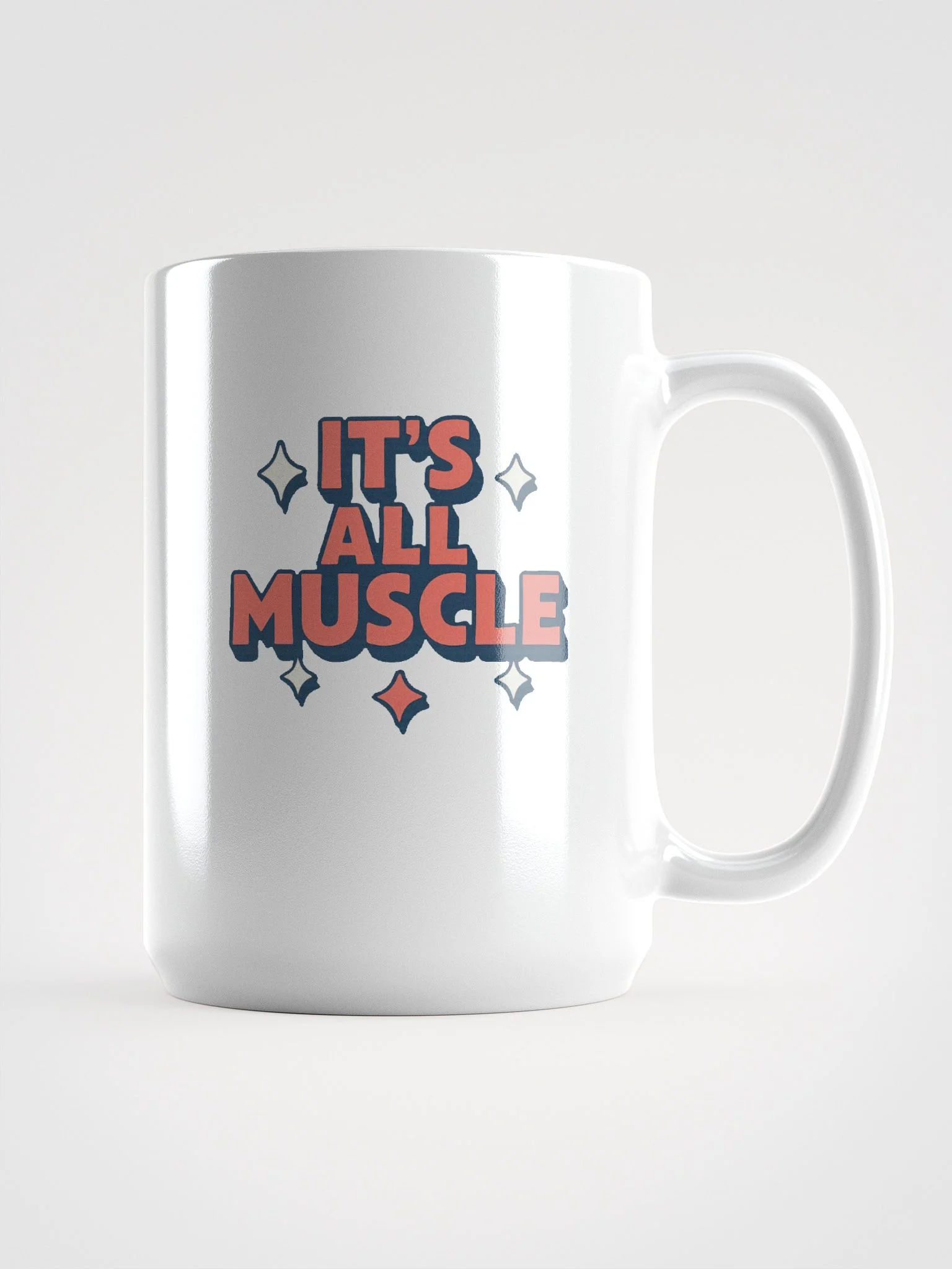 ITS ALL MUSCLE – Retro Typography Design product image (2)