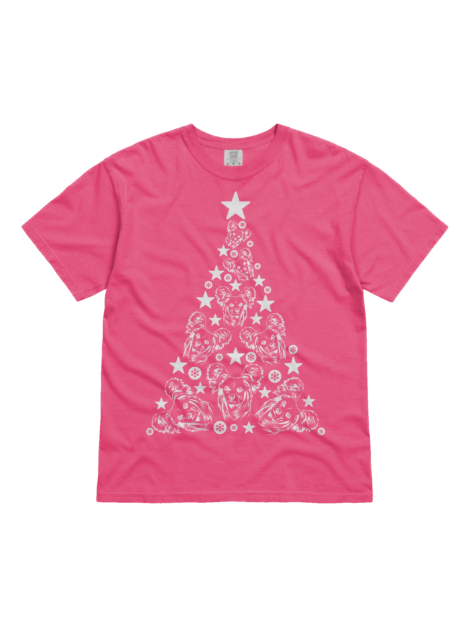 Chinese Crested Dog Christmas Tree T-Shirt product image (2)