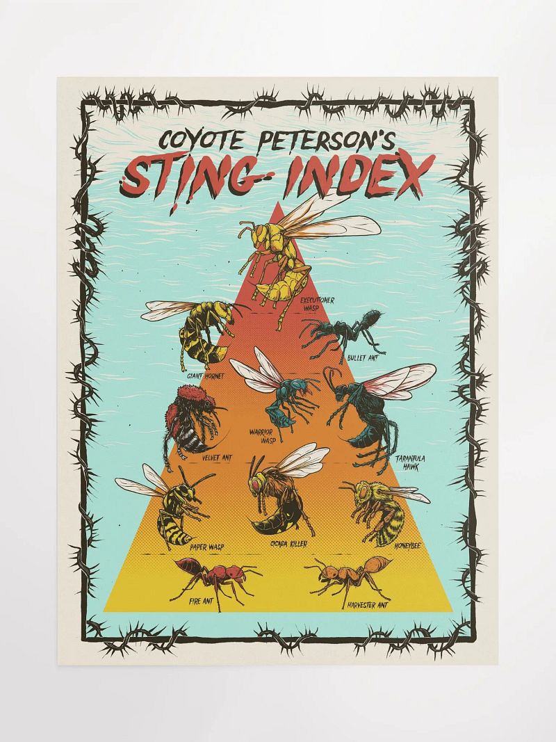 Coyote Peterson's STING INDEX Poster