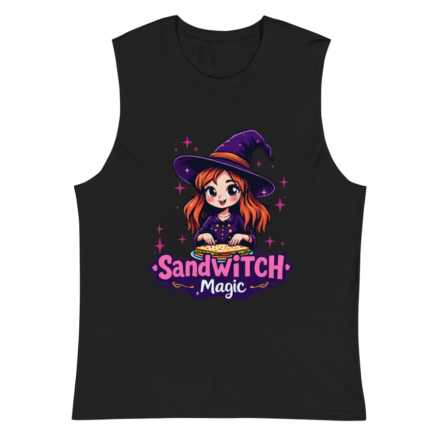 Sandwitch Magic Cartoon Muscle Tank product image (3)