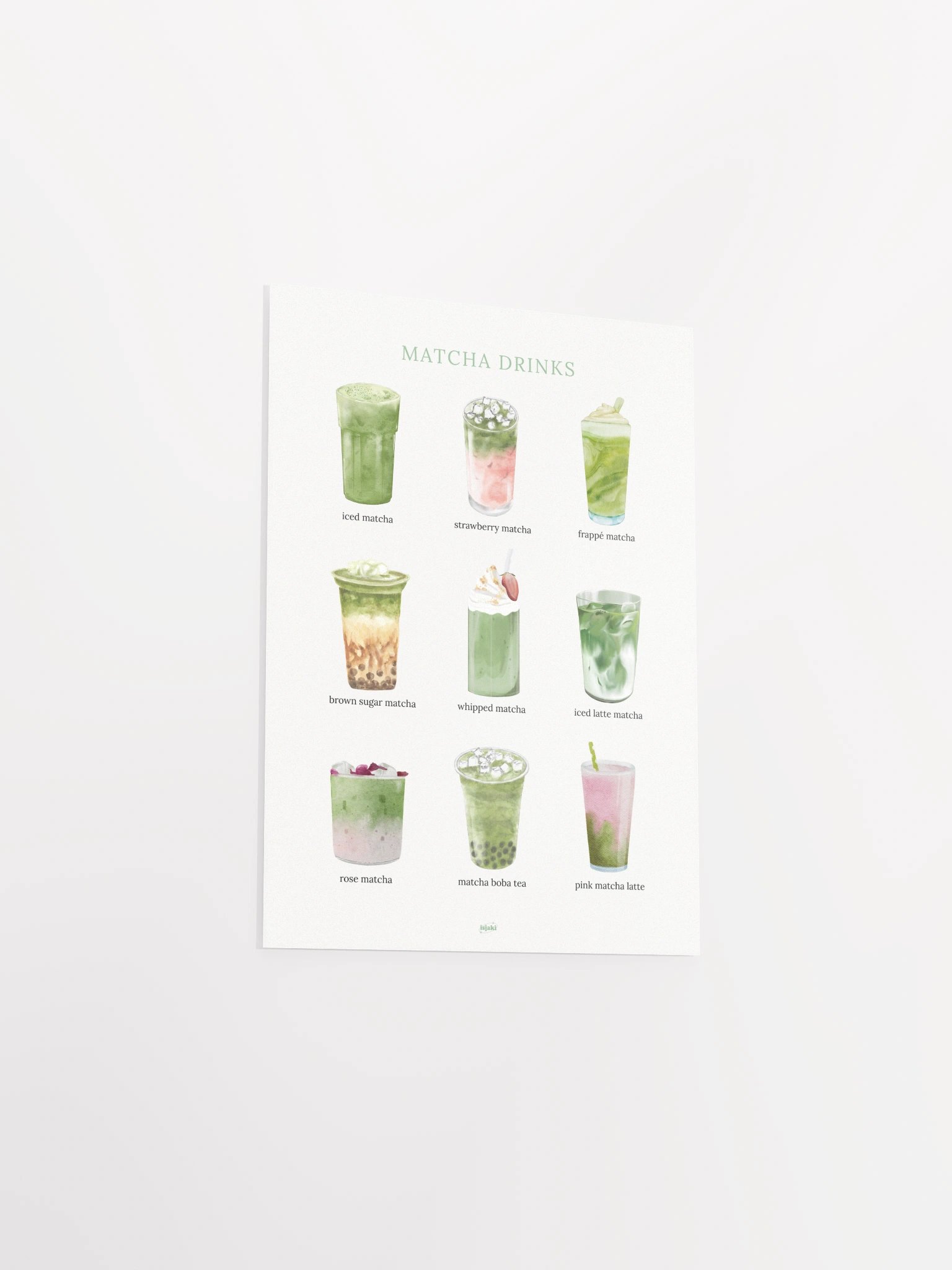 Matcha Drinks Watercolor product image (17)