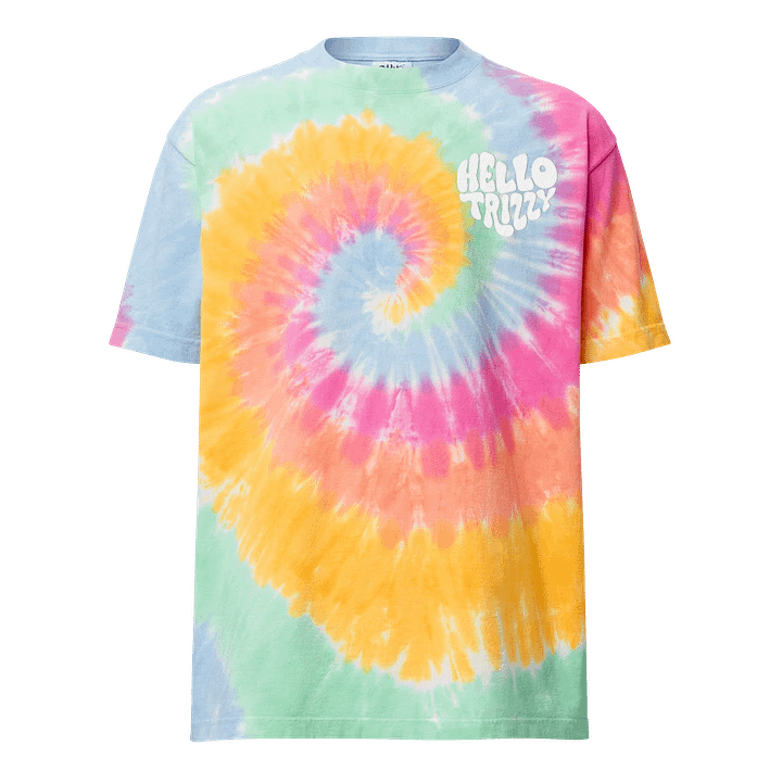Heart Logo Oversized Tie Dye Shirt product image (1)