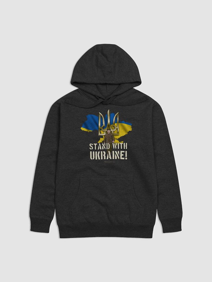 Stand with Ukraine Tryzub & Zelenskyy Hoodie product image (6)
