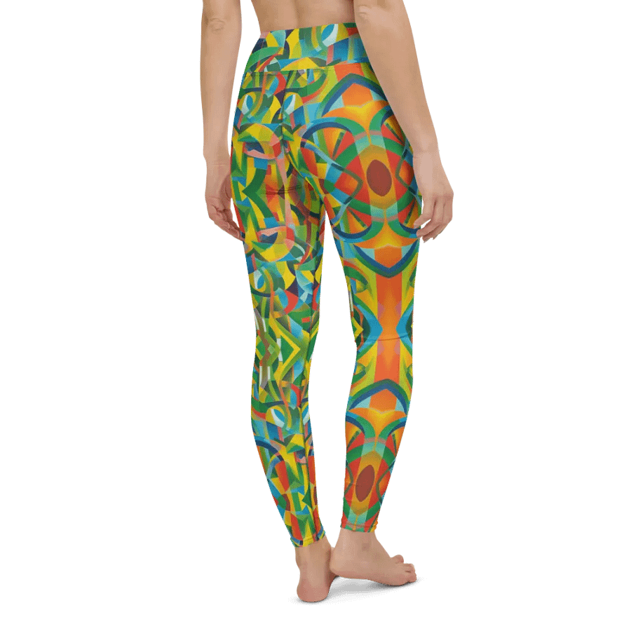 Floral Cubist Limited Édition Yoga Leggings product image (8)
