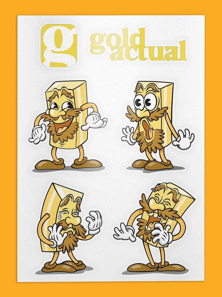 GoldActual Sticker Sheet product image (1)