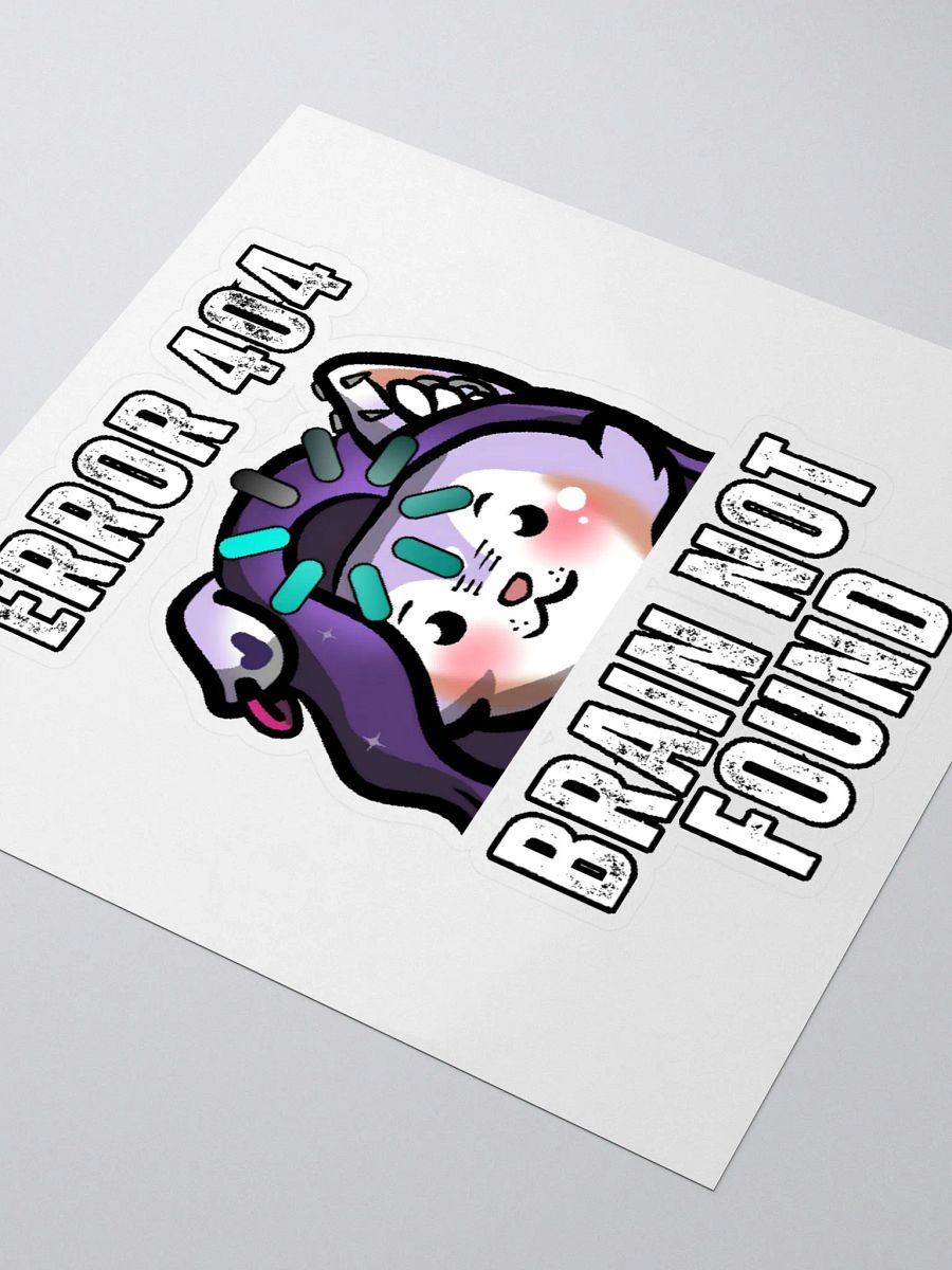 Error 404 Brain Not Found Sticker product image (8)