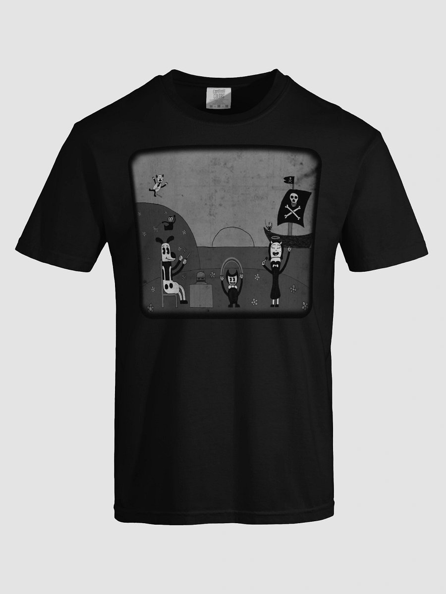Bendy & Friends T-Shirt (Black & White) product image (5)