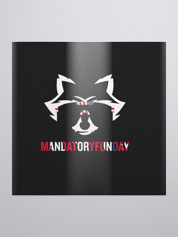 RAHccoon Decal Black Background product image (1)