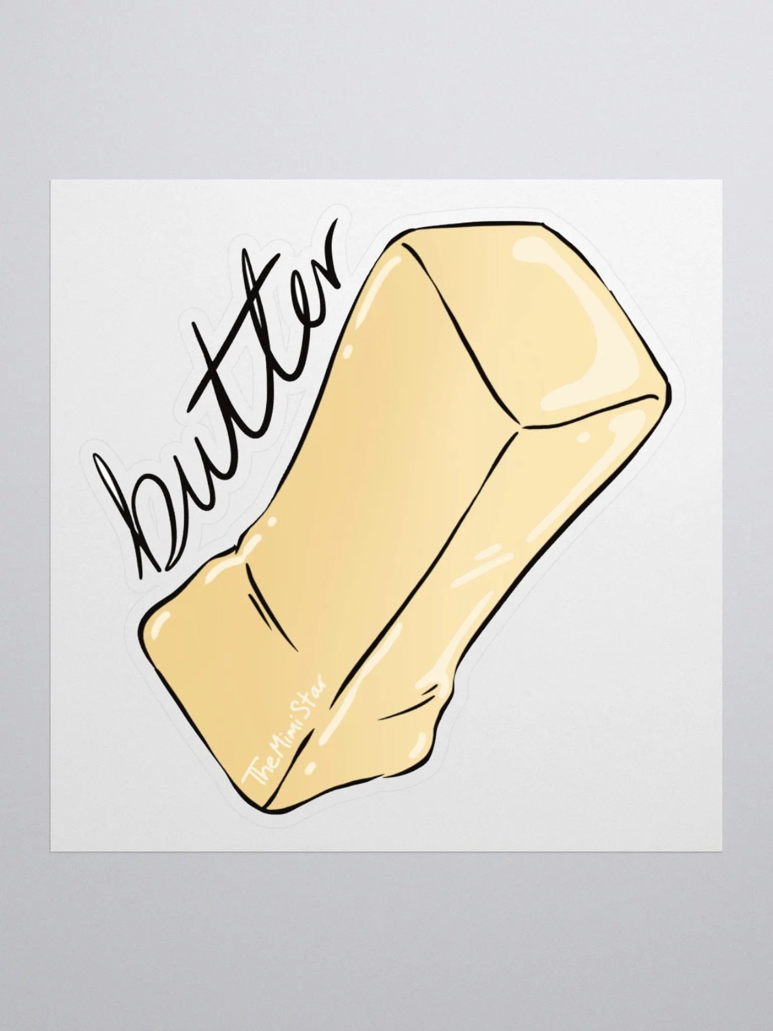 Butter Kiss-Cut Sticker product image (1)