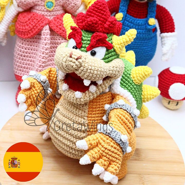 Patrón de amigurumis de Bowser (descarga digital) product image (1)