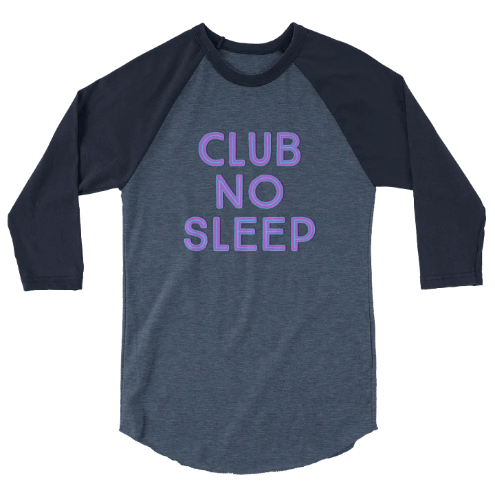 Club No Sleep - Raglan tee product image (7)