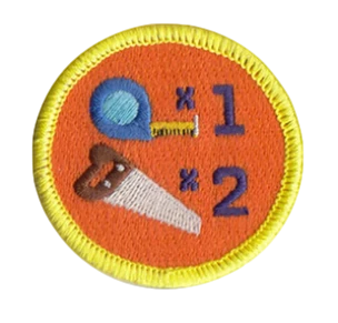 Measure Once Cut Twice (de)Merit Badge product image (1)