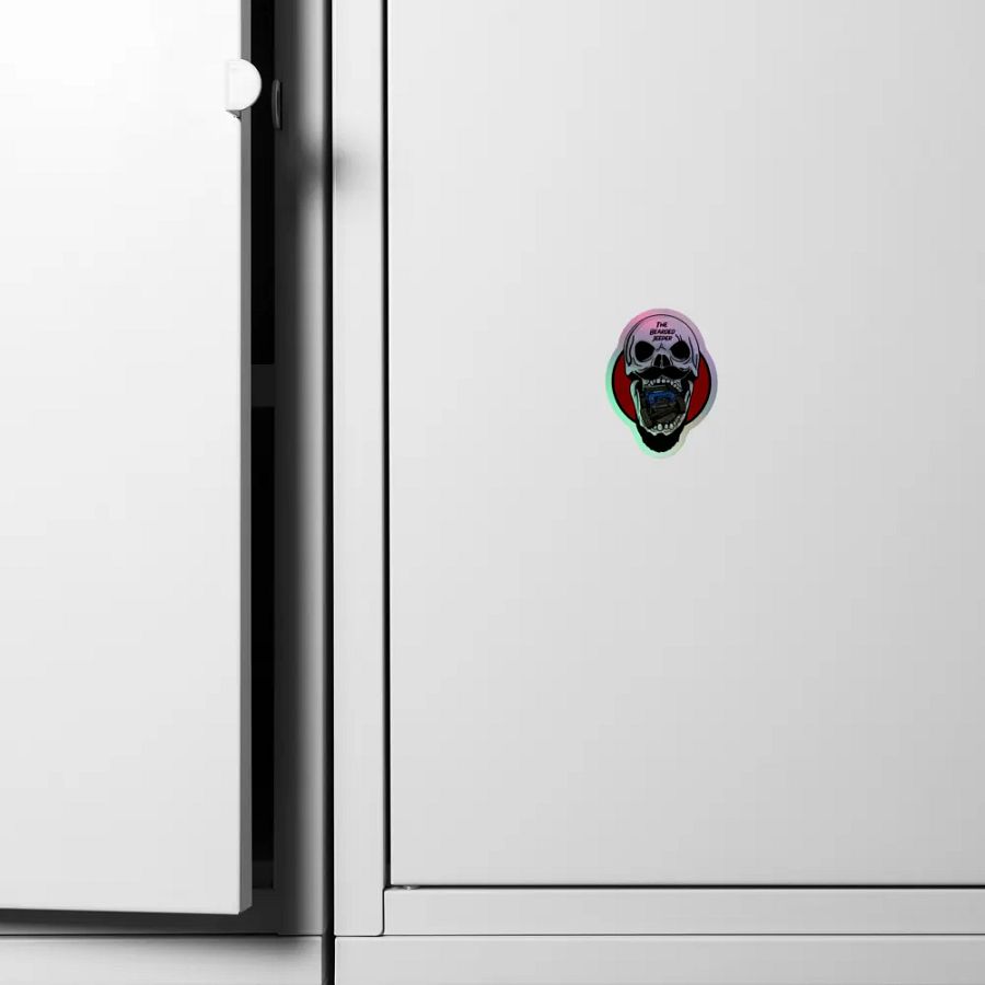 Bearded Jeeper Skull & Jeep Holographic Sticker product image (6)