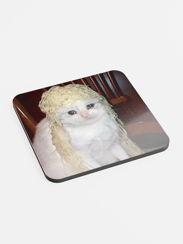 Glossed Cork Coaster: Meme Cats 2 product image (2)