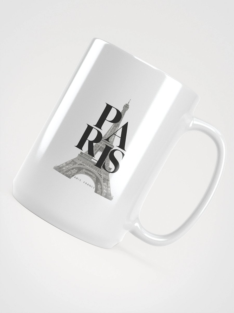 Paris Tower Mug – White Glossy Cityscape Edition product image (4)