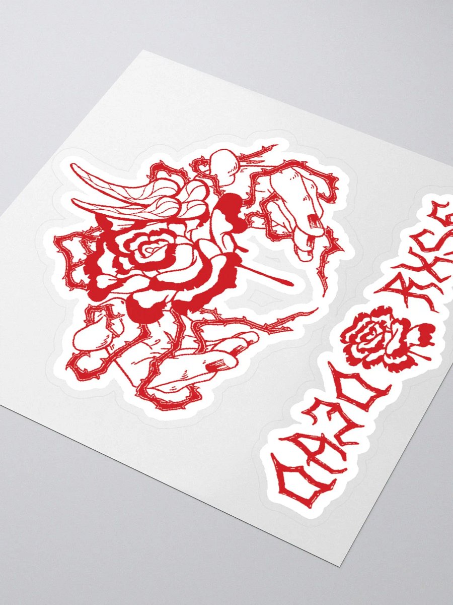 DEAD RXSE - Kiss Cut White Stickers product image (3)