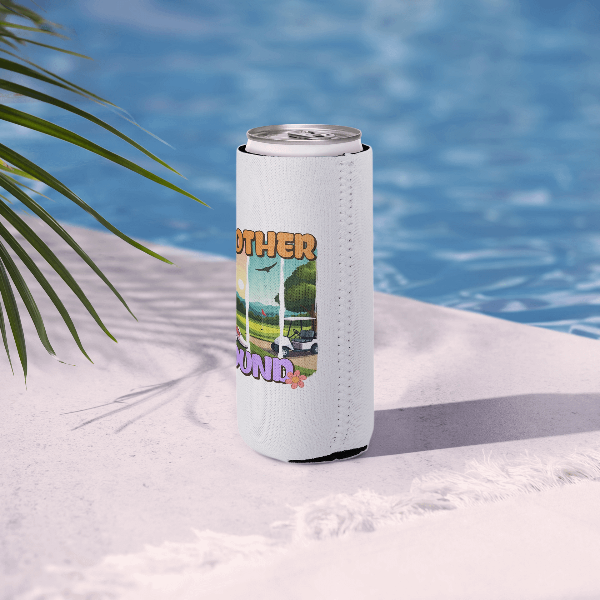 Another Round Golfing Floral Paradise Can Cooler product image (6)