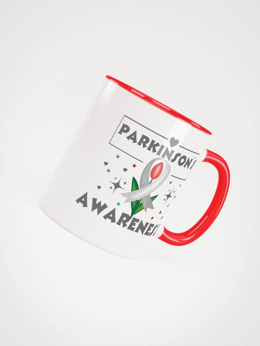 Parkinson's Awareness Red Tulip Ceramic Mug product image (4)