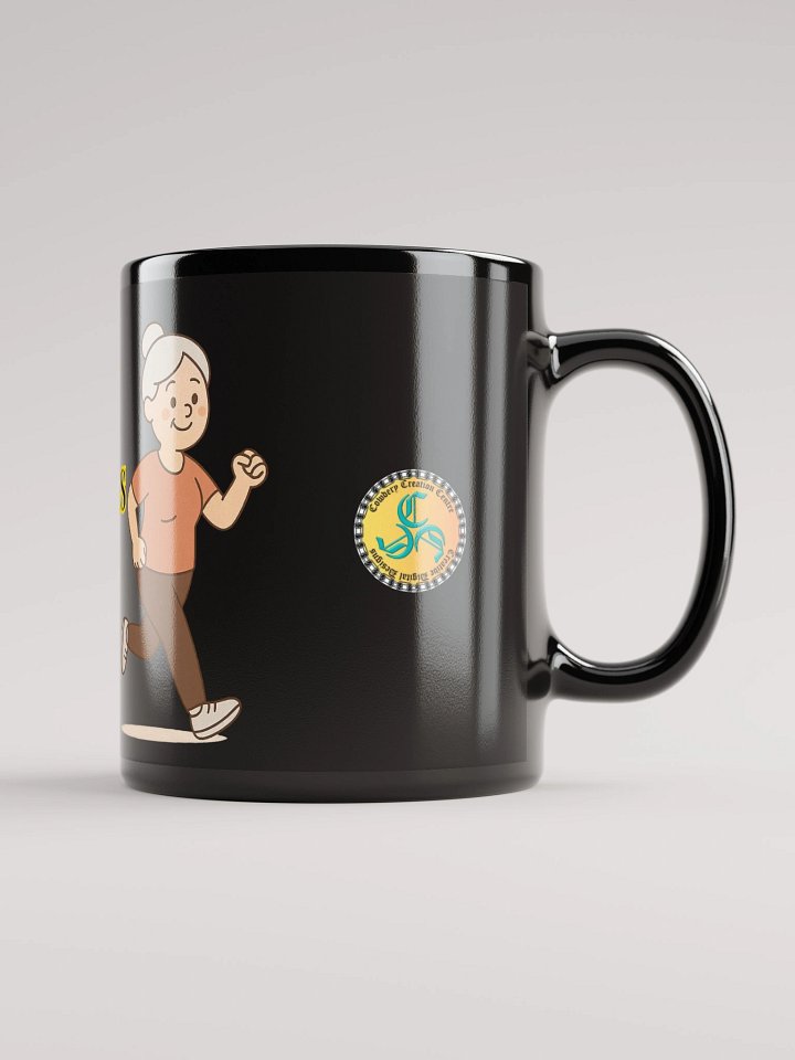 Spoiling Grandkids is my Cardio (Female) Glossy Black Mug product image (1)