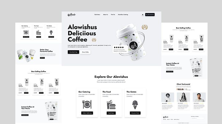 Modern Coffee Shop Website product image (1)