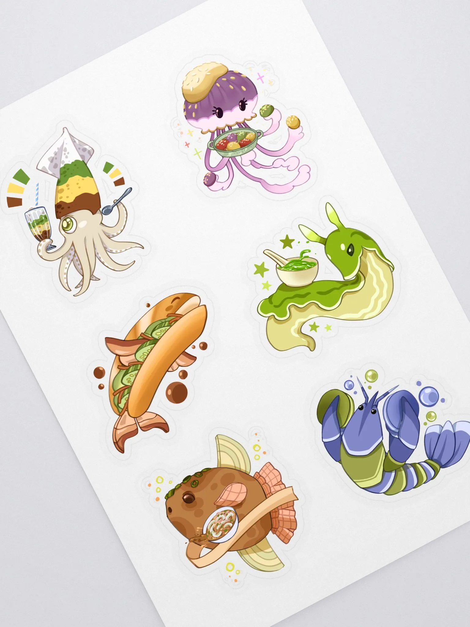 Foody Creatures Sticker Sheet product image (1)