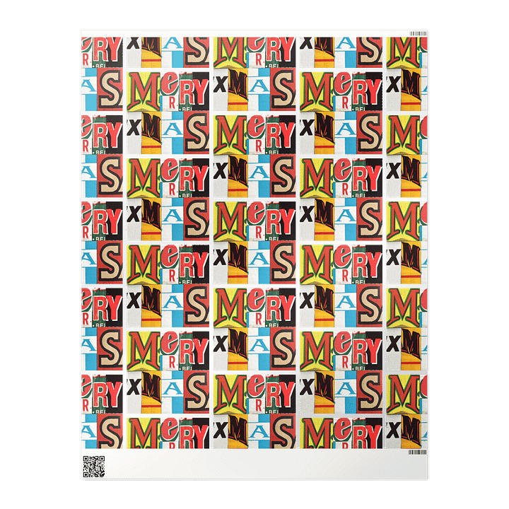 Merry X-Mas Wrapping Paper Roll product image (2)