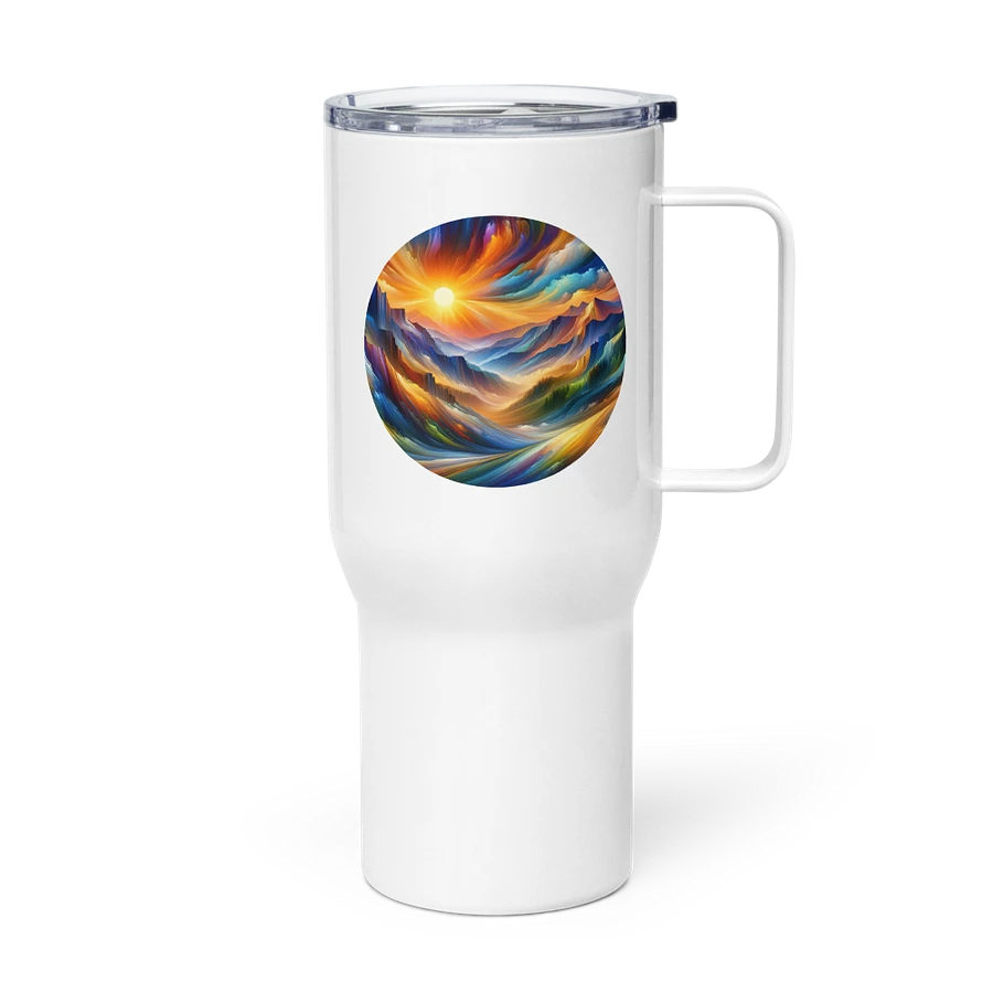 Abstract Sunrise - Travel Mug with Handle product image (5)