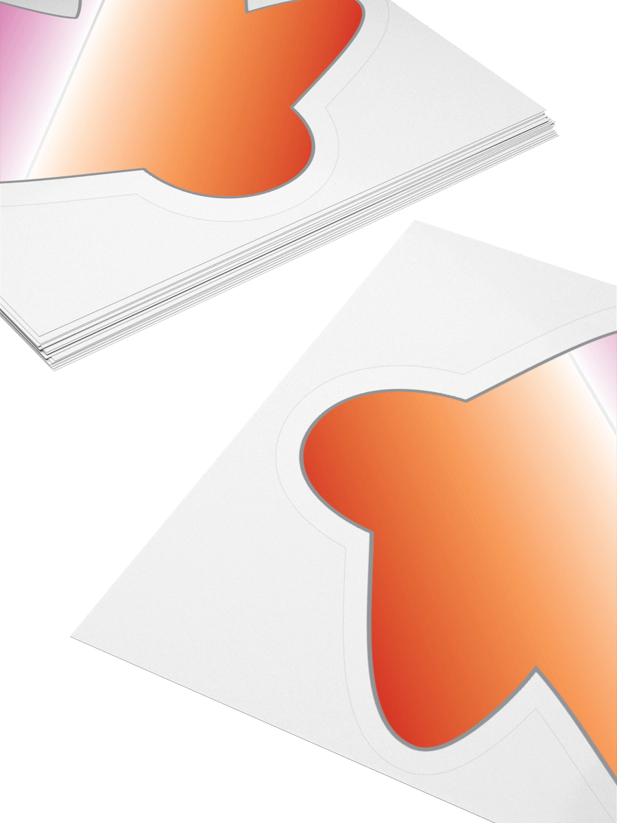 Lesbian Pride Gradient Meeple Sticker product image (10)