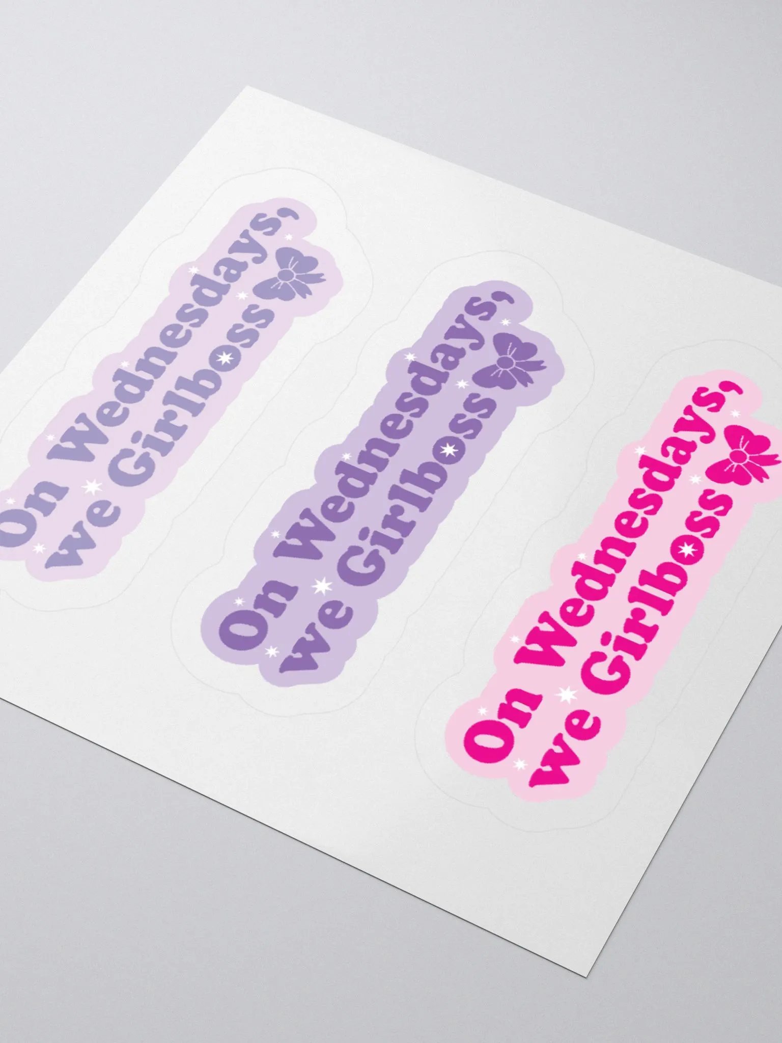 On Wednesdays, We Girlboss Assorted Sticker Sheet product image (4)