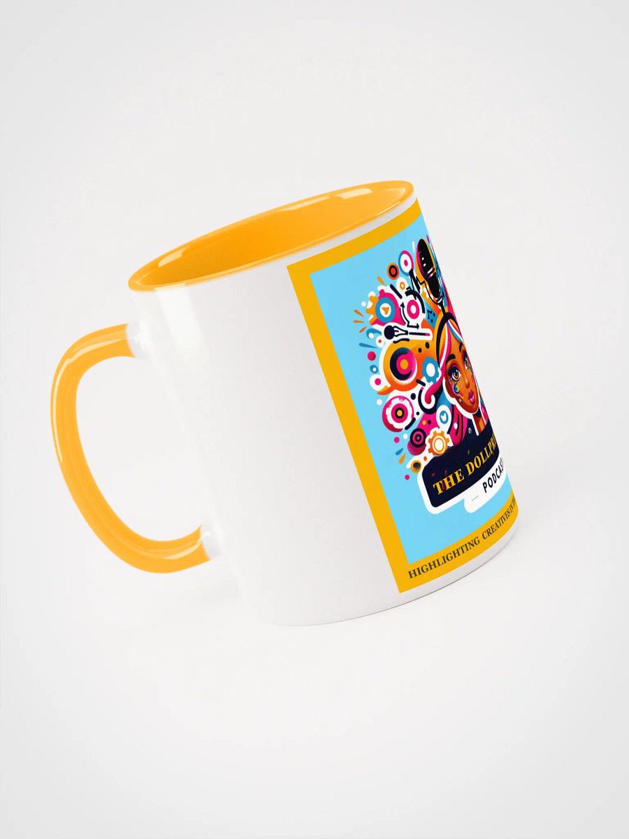 The Dollpreneur Podcast Ceramic Coffee Mug w matching color product image (4)