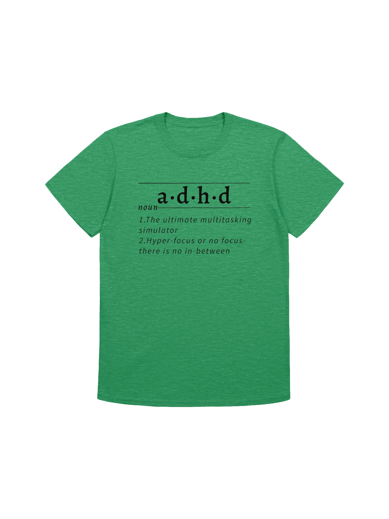ADHD Definition Unisex Tee blk v1 product image (1)