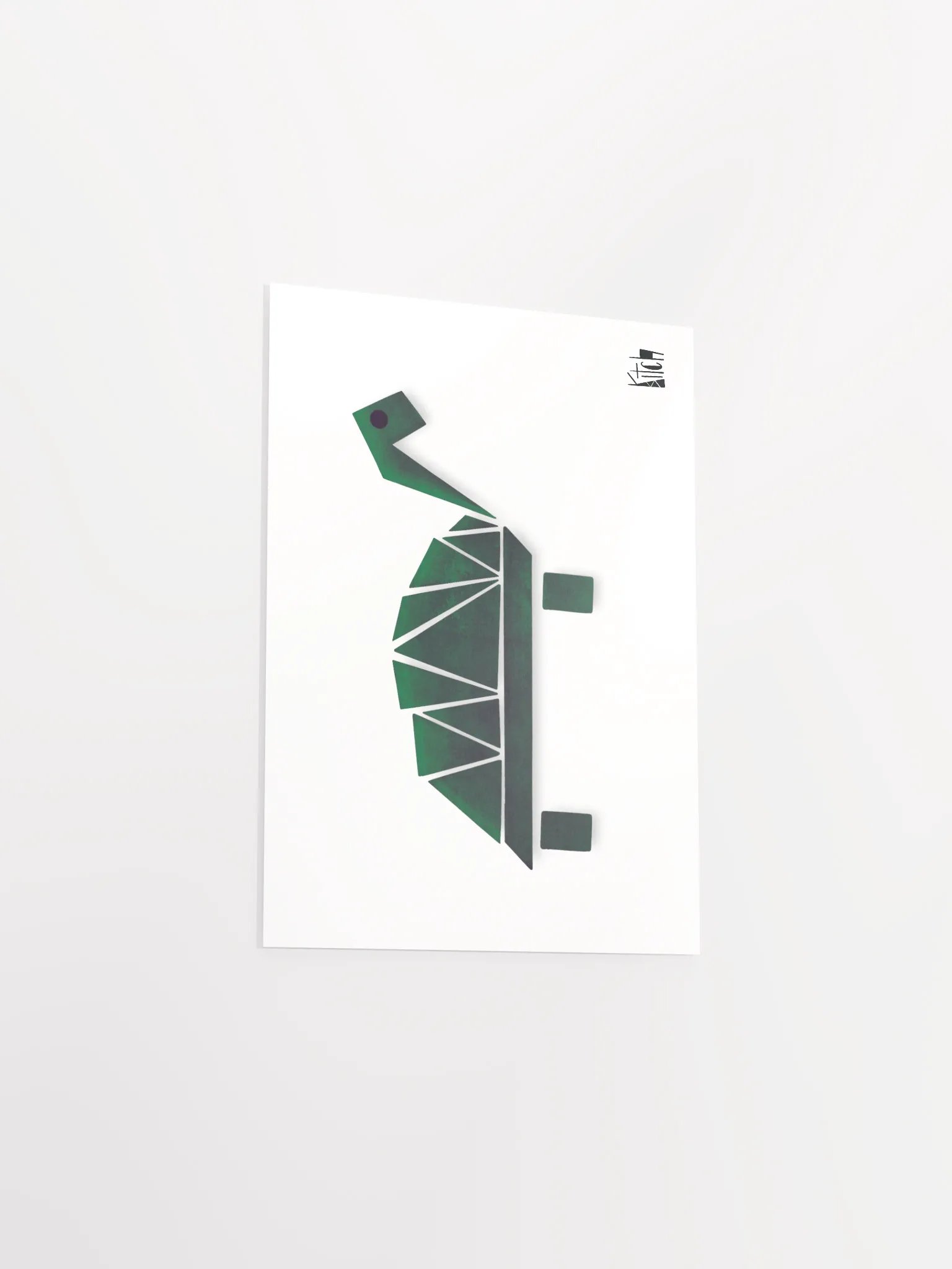 Geometric Tortoise Art Print product image (3)
