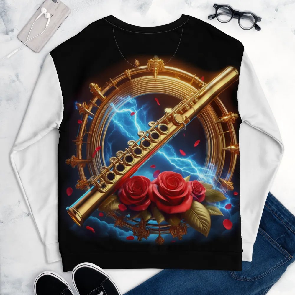 Electric Golden Flute Symphony - Unisex Sweatshirt #10 product image (6)