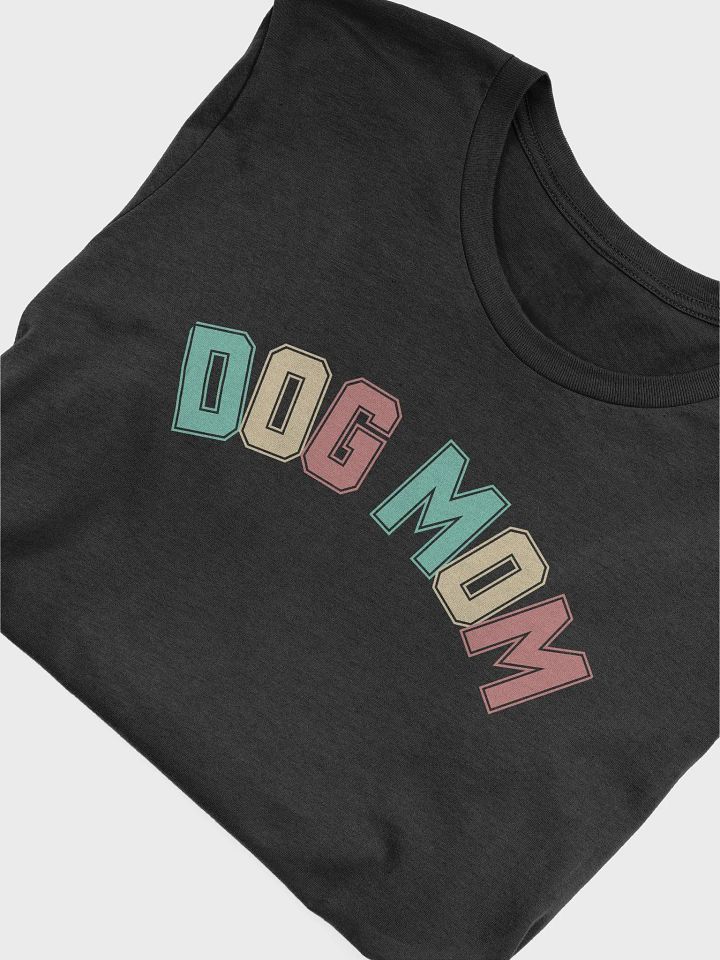 Dog Mom Colorful College Letterblock T-Shirt product image (2)
