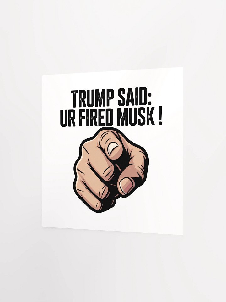 Trump Said: You’re Fired Musk! product image (6)