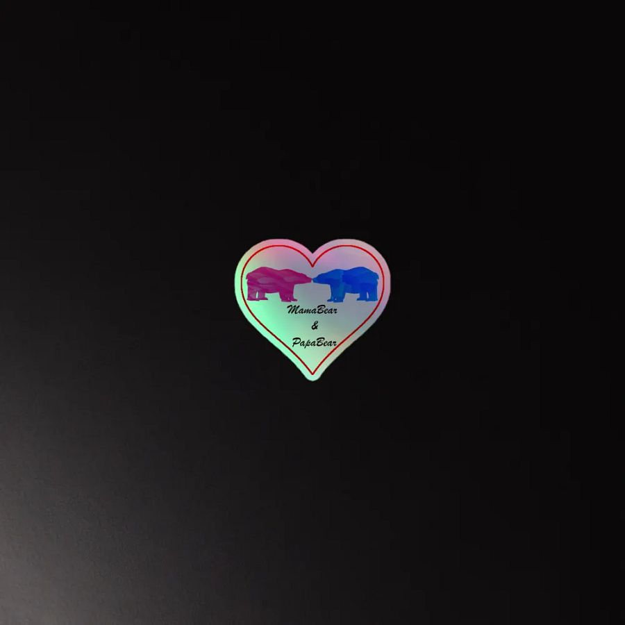 Mama & Papa Bear Holographic Sticker product image (12)