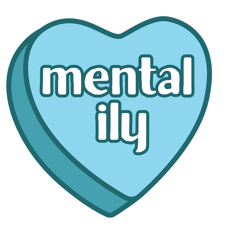 mental ily Sticker (BLUE) product image (1)