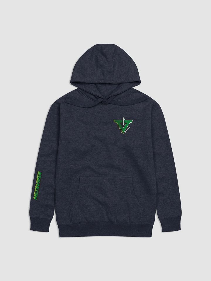 Meta Hoodie, V logo Green product image (5)