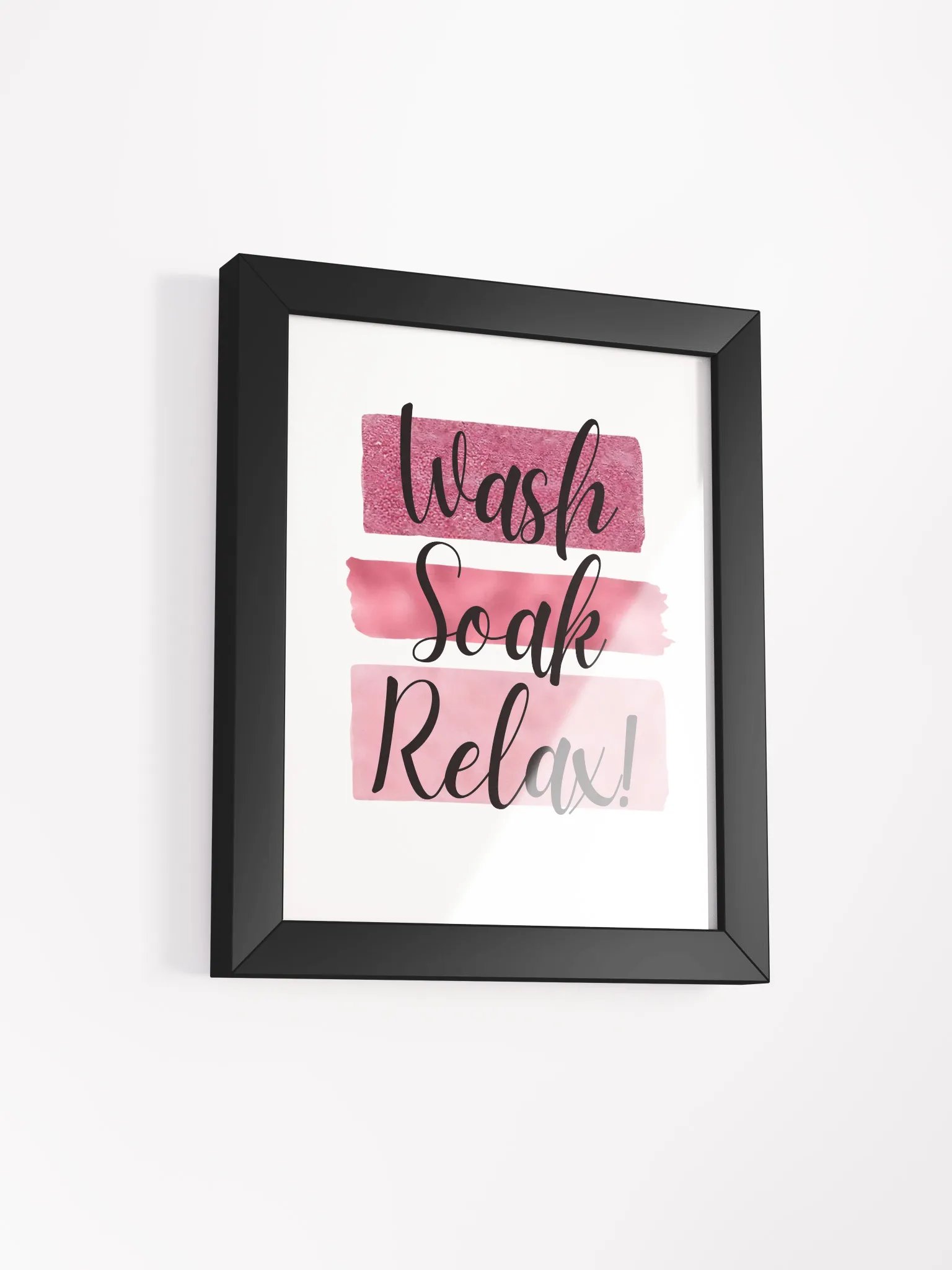 bathroom art, bathroom decor, wall art, pink bathroom, quote print, gift for her, girls bathroom, teen room decor, bathroom quote product image (5)