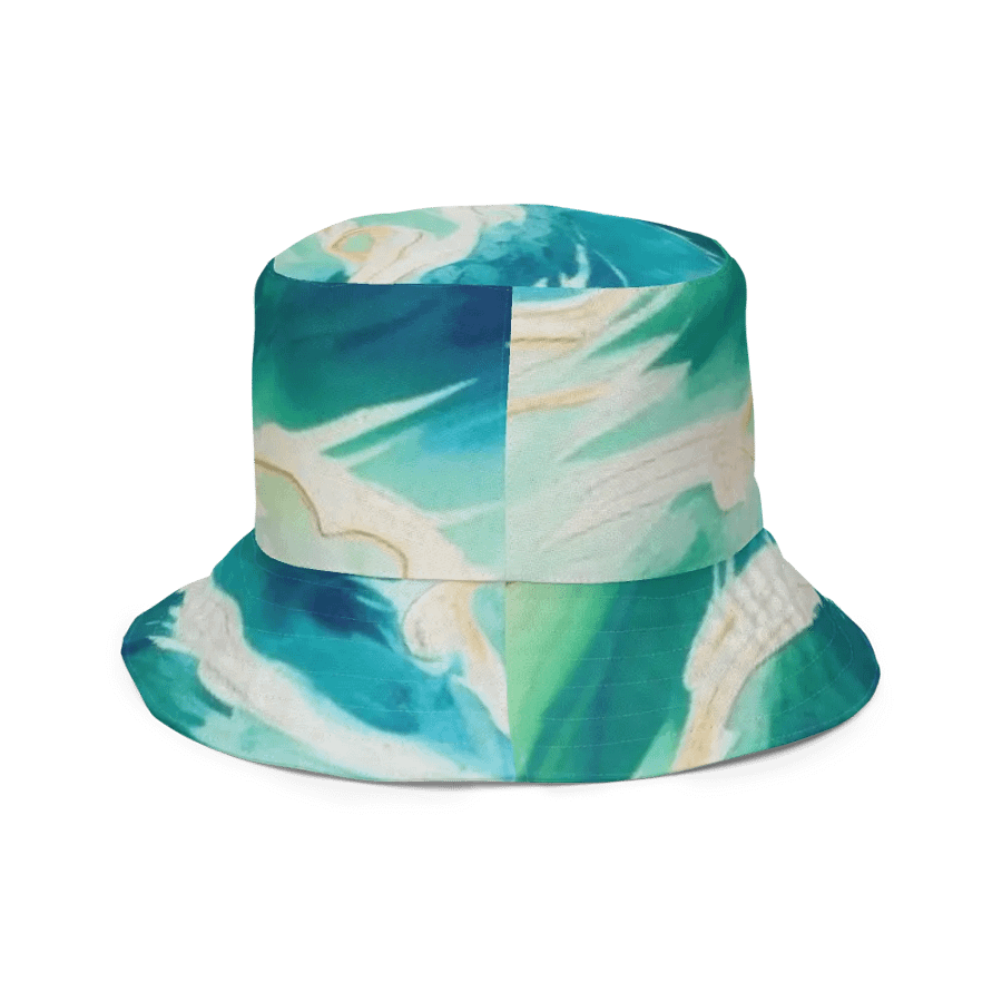 FOLLOWING SEA Fluidity in Green Reversible Bucket Hat product image (11)