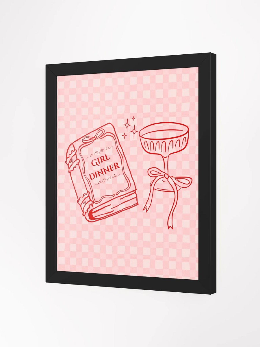 Girl Dinner Frames Poster product image (2)